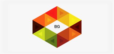 Kapak, afiş, el ilanı ve poster ve diğer şablon için mozaik üçgen deseni soyut arkaplan