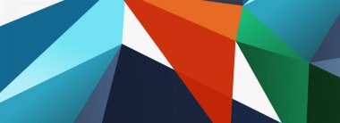 3d mozaik soyut arkaplan, düşük poli şekilli geometrik tasarım