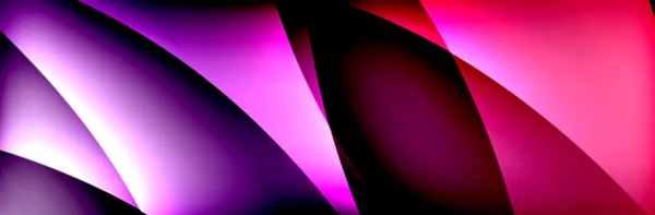 Vloeibare gradiënt neon kleurgolven, vector abstracte achtergrond — Stockvector