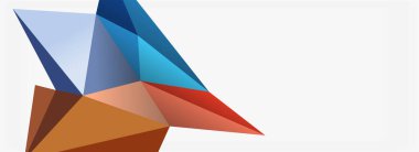 3d mozaik soyut arkaplan, düşük poli şekilli geometrik tasarım