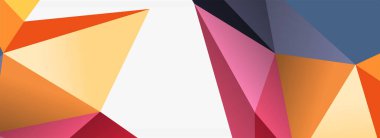 3d mozaik soyut arkaplan, düşük poli şekilli geometrik tasarım