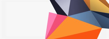 3d mozaik soyut arkaplan, düşük poli şekilli geometrik tasarım