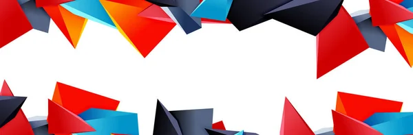 Fondo abstracto mosaico triángulo, 3d triangular formas polivinílicas bajas. Ilustración geométrica vectorial para portadas, pancartas, volantes y carteles y otros — Vector de stock