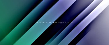 Dinamik diyagonal çizgileri olan akışkan eğimler soyut arkaplan. Dinamik ışık ve gölge efektleriyle parlak renkler. Vektör duvar kağıdı veya poster