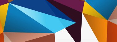 3d mozaik soyut arkaplan, düşük poli şekilli geometrik tasarım