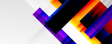 Gölge çizgileri, modern formlar, dikdörtgenler, kareler ve akışkan eğimlere sahip geometrik soyut arkaplanlar. Parlak renkli çizgiler serin arkaplanlar