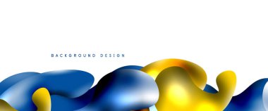 Kabarcıklar soyut arkaplan. Beyaz vektör şablonunda sıvı sıçramaları