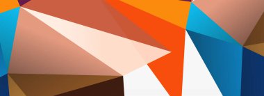 3d mozaik soyut arkaplan, düşük poli şekilli geometrik tasarım