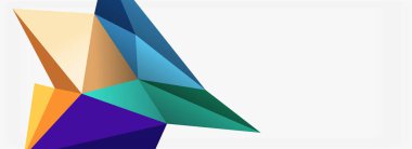 3d mozaik soyut arkaplan, düşük poli şekilli geometrik tasarım