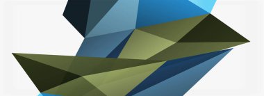 3d mozaik soyut arkaplan, düşük poli şekilli geometrik tasarım