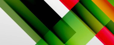 Gölge çizgileri, modern formlar, dikdörtgenler, kareler ve akışkan eğimlere sahip geometrik soyut arkaplanlar. Parlak renkli çizgiler serin arkaplanlar