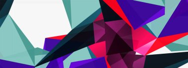 3d mozaik soyut arkaplan, düşük poli şekilli geometrik tasarım