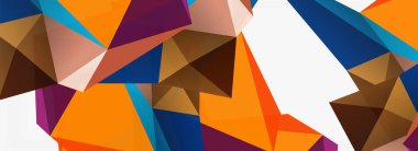 3d mozaik soyut arkaplan, düşük poli şekilli geometrik tasarım