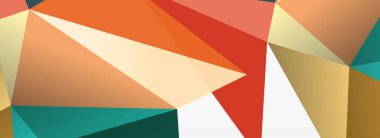 3d mozaik soyut arkaplan, düşük poli şekilli geometrik tasarım