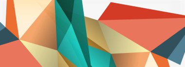 3d mozaik soyut arkaplan, düşük poli şekilli geometrik tasarım