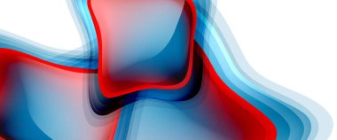 Çemberler ve baloncuklar soyut arka plan. Web pankartı, uygulama veya poster için sıvı yuvarlak şekiller