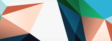 3d mozaik soyut arkaplan, düşük poli şekilli geometrik tasarım