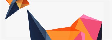 3d mozaik soyut arkaplan, düşük poli şekilli geometrik tasarım