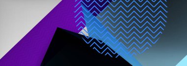 Düşük polyester 3 boyutlu geometrik şekiller, minimum soyut arkaplan. Kapaklar, afişler, el ilanları ve posterler için vektör illüstrasyonları