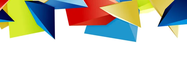 Dreieck Mosaik abstrakten Hintergrund, 3D dreieckige Low-Poly-Formen. Geometrische Vektorillustration für Covers, Banner, Flyer, Poster und andere — Stockvektor