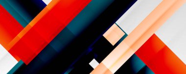 Gölge çizgileri, modern formlar, dikdörtgenler, kareler ve akışkan eğimlere sahip geometrik soyut arkaplanlar. Parlak renkli çizgiler serin arkaplanlar