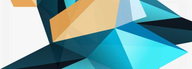 3d mozaik soyut arkaplan, düşük poli şekilli geometrik tasarım