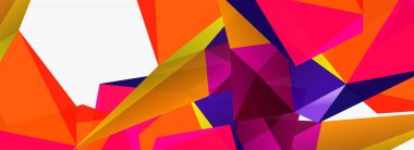 3d mozaik soyut arkaplan, düşük poli şekilli geometrik tasarım