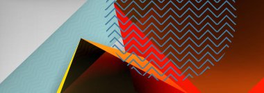 Düşük polyester 3 boyutlu geometrik şekiller, minimum soyut arkaplan. Kapaklar, afişler, el ilanları ve posterler için vektör illüstrasyonları