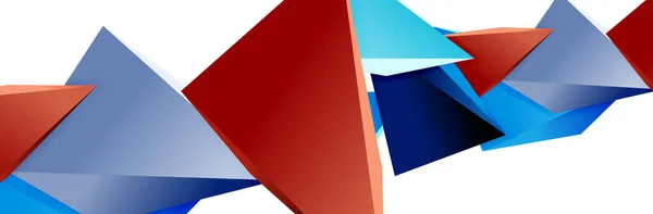 Fondo abstracto mosaico triángulo, 3d triangular formas polivinílicas bajas. Ilustración geométrica vectorial para portadas, pancartas, volantes y carteles y otros — Archivo Imágenes Vectoriales