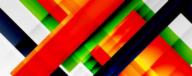 Gölge çizgileri, modern formlar, dikdörtgenler, kareler ve akışkan eğimlere sahip geometrik soyut arkaplanlar. Parlak renkli çizgiler serin arkaplanlar