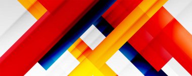 Gölge çizgileri, modern formlar, dikdörtgenler, kareler ve akışkan eğimlere sahip geometrik soyut arkaplanlar. Parlak renkli çizgiler serin arkaplanlar