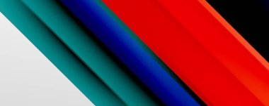 Gölge çizgileri, modern formlar, dikdörtgenler, kareler ve akışkan eğimlere sahip geometrik soyut arkaplanlar. Parlak renkli çizgiler serin arkaplanlar