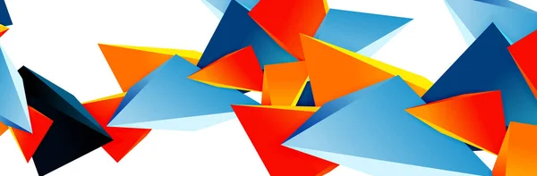 Trojúhelník mozaika abstraktní pozadí, 3d trojúhelníkové nízké poly tvary. Geometrické vektorové ilustrace pro obálky, transparenty, letáky a plakáty a další — Stockový vektor