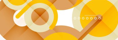 Kapaklar, afişler, el ilanları ve posterler ve diğer şablonlar için çemberler ve çizgiler soyut arkaplan