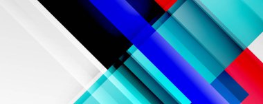 Gölge çizgileri, modern formlar, dikdörtgenler, kareler ve akışkan eğimlere sahip geometrik soyut arkaplanlar. Parlak renkli çizgiler serin arkaplanlar