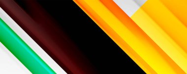 Gölge çizgileri, modern formlar, dikdörtgenler, kareler ve akışkan eğimlere sahip geometrik soyut arkaplanlar. Parlak renkli çizgiler serin arkaplanlar