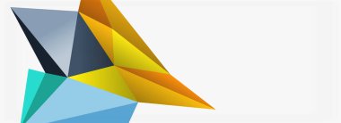 3d mozaik soyut arkaplan, düşük poli şekilli geometrik tasarım