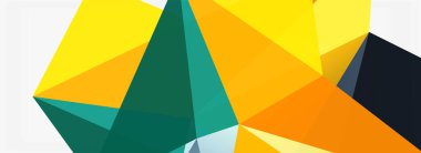 3d mozaik soyut arkaplan, düşük poli şekilli geometrik tasarım