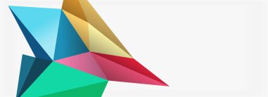 3d mozaik soyut arkaplan, düşük poli şekilli geometrik tasarım