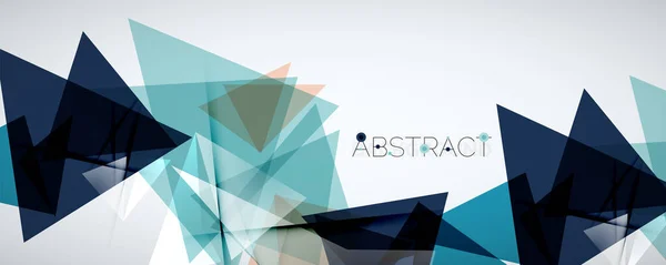 Fondo abstracto geométrico. Formas de triángulo de color. Ilustración vectorial para portadas, pancartas, volantes y carteles y otros diseños — Vector de stock