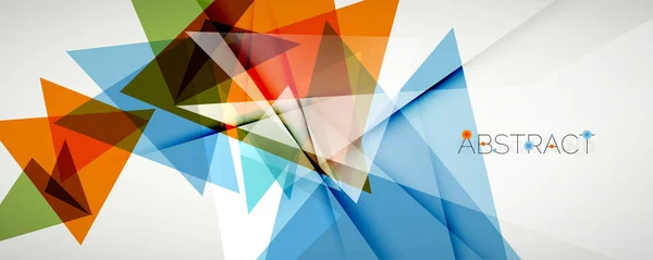 Fondo abstracto geométrico. Formas de triángulo de color. Ilustración vectorial para portadas, pancartas, volantes y carteles y otros diseños — Archivo Imágenes Vectoriales