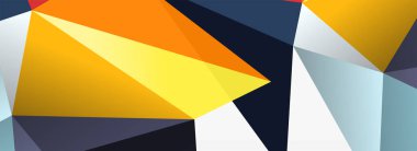 3d mozaik soyut arkaplan, düşük poli şekilli geometrik tasarım