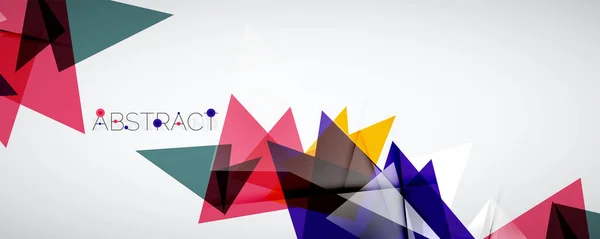 Geometrinen abstrakti tausta. Väri kolmio muotoja. Vector kuvitus kannet, bannerit, lentolehtisiä ja julisteita ja muita malleja — vektorikuva