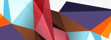 3d mozaik soyut arkaplan, düşük poli şekilli geometrik tasarım