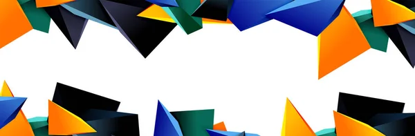Trójkątna mozaika abstrakcyjne tło, trójkątne, niskie kształty poli. Ilustracja wektora geometrycznego dla okładek, banerów, ulotek i plakatów oraz pozostałych — Wektor stockowy