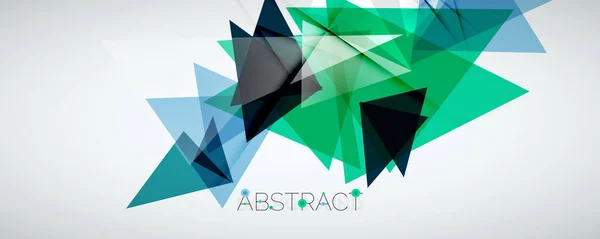 Geometrische abstracte achtergrond. Kleur driehoek vormen. Vector illustratie voor covers, banners, flyers en posters en andere ontwerpen — Stockvector