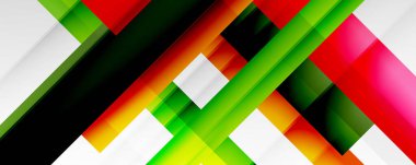 Gölge çizgileri, modern formlar, dikdörtgenler, kareler ve akışkan eğimlere sahip geometrik soyut arkaplanlar. Parlak renkli çizgiler serin arkaplanlar