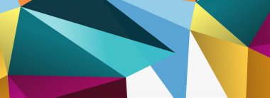 3d mozaik soyut arkaplan, düşük poli şekilli geometrik tasarım