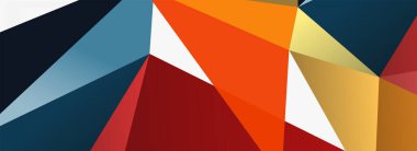 3d mozaik soyut arkaplan, düşük poli şekilli geometrik tasarım