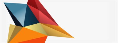 3d mozaik soyut arkaplan, düşük poli şekilli geometrik tasarım